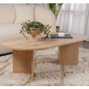 Ovale Salontafel Sapphire Eikenhout Look Sabla - 119x60