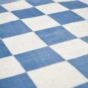 Zydante® Dekbedovertrekset Chess Fleece Blauw 135x200 met 1 Kussensloo...