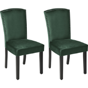 PISECO - Eetkamerstoel - Donkergroen - Fluweel