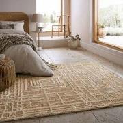 Laagpolig Vloerkleeed - Elliot Circular Knit - Beige - 120x170 cm