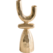 KRADENIK - Kandelaar - Goud - 33 cm - Aluminium