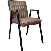 Starfurn Eetkamerstoel Tivoli Bull | Brown | Met armleuning - set van ...