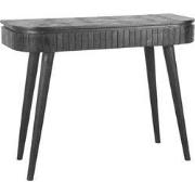 LABEL51 Bureau Nils - Zwart - Mangohout - 100cm