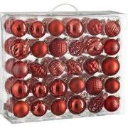 Mica Decorations Kerstballen Set - 60 Stuks - Ø7 cm - Onbreekbaar - Ro...