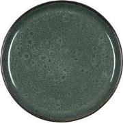 Bitz® Gastro - Aardewerk Ontbijtbord 21 cm - Groen/Zwart