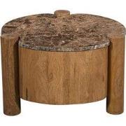 Salontafel Naturel Marmer - 61x61x40cm - Maeve