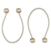 Larson - Gordijn embrasse - Beige - 2 stuks - 40 cm