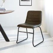 Industriële Eetkamerstoel Groen Mark - Kunstleer - Zonder Armleuningen