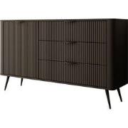 Meubella - Dressoir Lima - Zwart - 138 cm