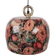 Clayre & Eef Hanglamp Ø 26x25 cm Groen Roze Metaal