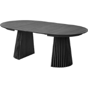 Alko uitschuifbare houten eettafel zwart - Ø 120 tot 200 cm