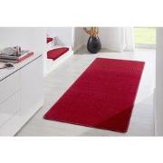 Loper Uni Laagpolig Effen Vloerkleed - Fancy - Rood - 80x300 cm