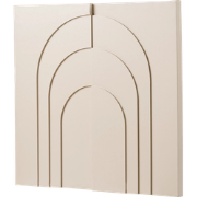 Evi wanddecoratie beige - 60 x 60 cm