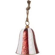 Clayre & Eef Decoratie Hanger Bel Ø 28x39 cm Rood Metaal