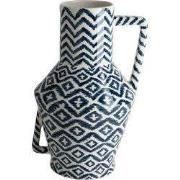 Return to Sender Handgeschilderde vaas 'Waves' - Large - H45 x Ø cm -