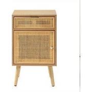 Nachtkastje met natuurlijk rotan riet - MIYA