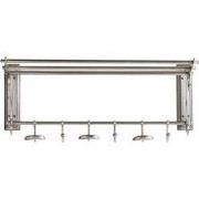 Wandkapstok met 6 haken en hoedenrek