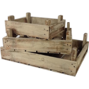 Fruitkist laag old look set 3 delig