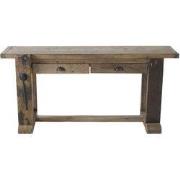 Console met 2 Lades van Gerecycled Bootshout Natuur - ETABLI