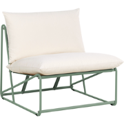 PICO - Tuinstoel met kussen - Groen - Staal