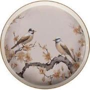 Clayre & Eef Dienblad Ø 46x4 cm Beige Kunststof