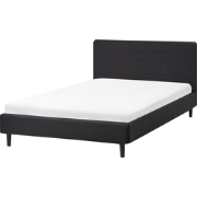 FITOU - Tweepersoonsbed - Zwart - 120 x 200 cm - Polyester