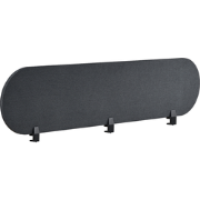 SPARKY - Bureauscherm - Donkergrijs - 180 x 40 cm - Polyester