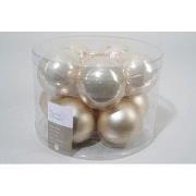 4 stuks - 10 kerstballen parel emaille 60 mm