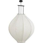 Mica Decorations Pego Hanglamp - H94 x Ø70 cm - Linnen - Off White
