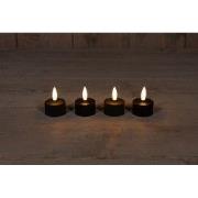 Extension Set 3D Wick 4 Induct Rechargeable Black Tealight
