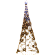 Boom met ster 480led flash classic warm ip44 trafo met timer d100h320 ...