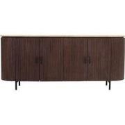 Dressoir Bruin Travertin Mangohout - 200x40x85cm - Amber
