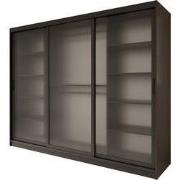 Meubella - Kledingkast Fessaro - Zwart - 250 cm