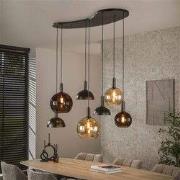 Hoyz Collection - Hanglamp Cluster 4+3-lichts - Sienna Bruin