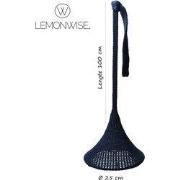 Gebreide hanglamp - Donkerblauw - Large - Ø 25 cm