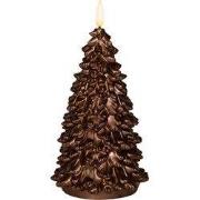 Kaars kerstboom 3d d9,5h20 cm brons
