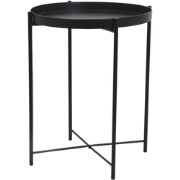 Susan metalen bijzettafel zwart - Ø 38 cm