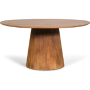 Eettafel Mokka Rond - Lichtbruin Ø150cm
