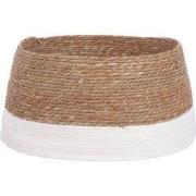 Mica Decorations Kerstboomrok - H26 x Ø58 cm - Zeegras - Off-white