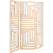 FUTURA - 3 Panelen Roomdivider - Beige/Wit - Polyester