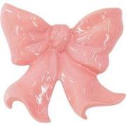 Vase- Wall Vase Bow- Ceramic- Pink- 19x18,5x5,5 cm