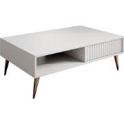 Meubella - Salontafel Winq - Wit - 102 cm