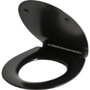 PUTUMAYO - Toiletbril - Zwart - 45 x 38 cm - Duroplast