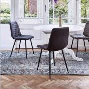 Vintage Vloerkleed Mintgroen/Bruin - Dae - Katoen - 140 x 200 cm - (S)