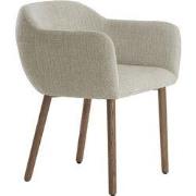 Light&living Eetkamerstoel 59,5x59x76 cm BLAINE beige+hout donker brui...