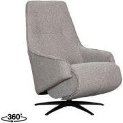 LABEL51 Elektrische Fauteuil Odense - Truffel grijs - Boucle - One Siz...