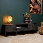 Starfurn - Tv meubel New York - Zwart - 45x165x50 cm