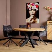 Starfurn - Eettafel Denver - Bruin - 130x130x76 cm