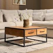 Starfurn - Salontafel Denver - Bruin - 80x80x40 cm