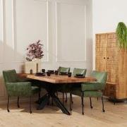 Starfurn - Boomstamtafel Boston - Bruin - 100x200x76 cm